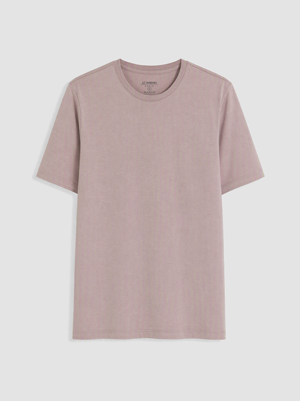 Pembe Regular Fit İnce Kumaş Tişört /03