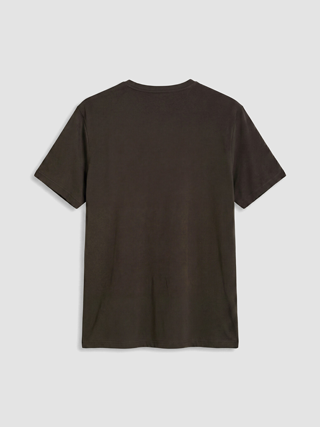 Kahverengi Regular Fit %100 Pamuk Erkek Tişört-5