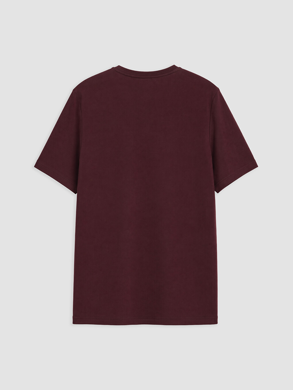 Bordo Regular Fit %100 Pamuk Erkek Tişört-4