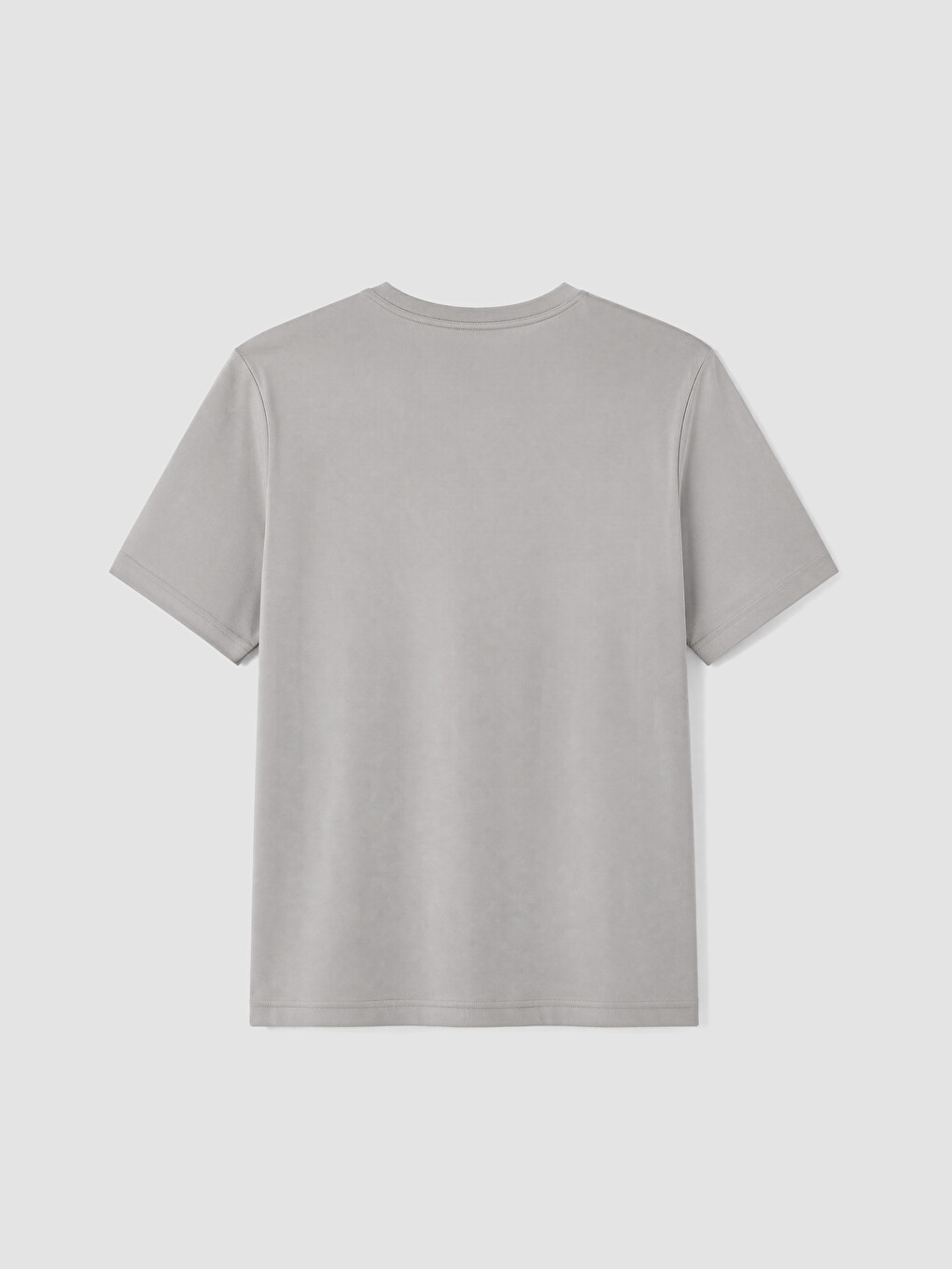 Gri Regular Fit %100 Pamuk Erkek Tişört-5
