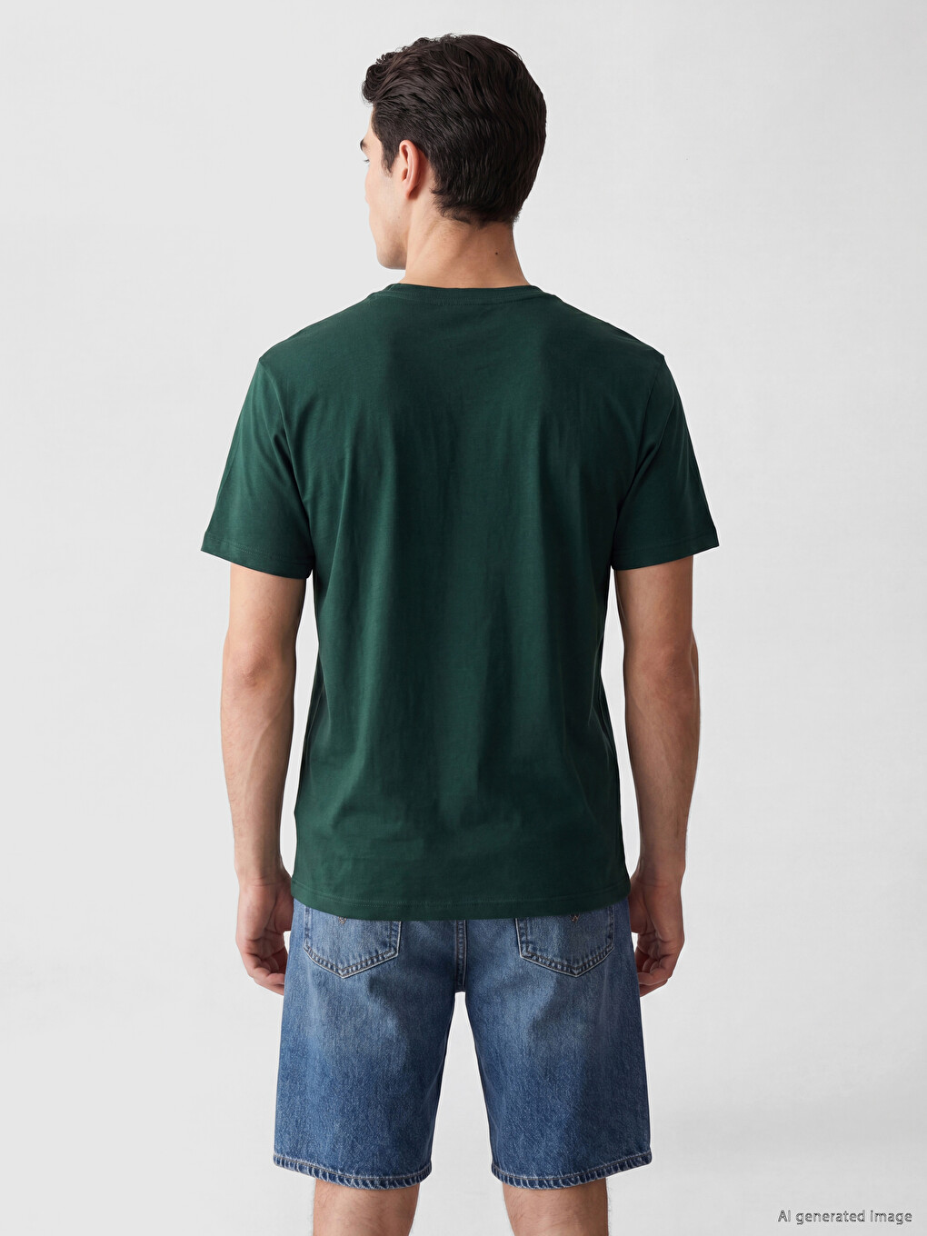 Regulär 100% Baumwolle Herren T-shirt-2