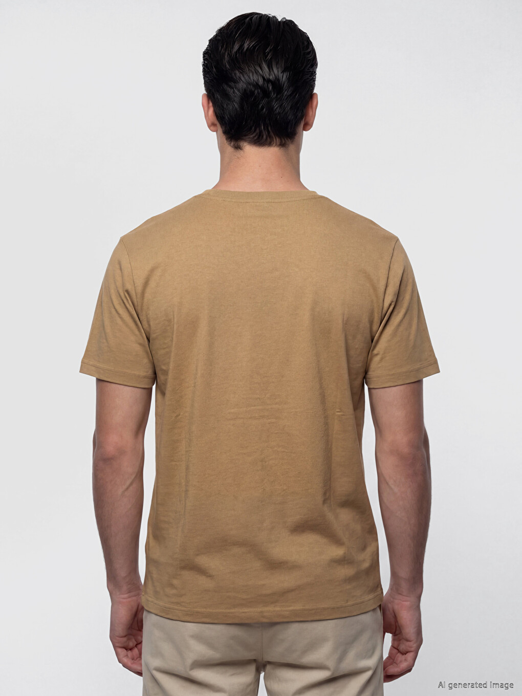Regular Fit %100 Pamuk Erkek Tişört-3