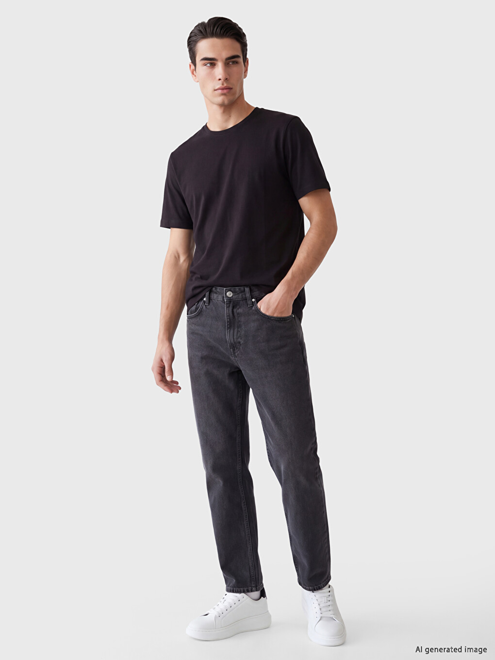 Crew Neck Jersey Men's T-shirt-1