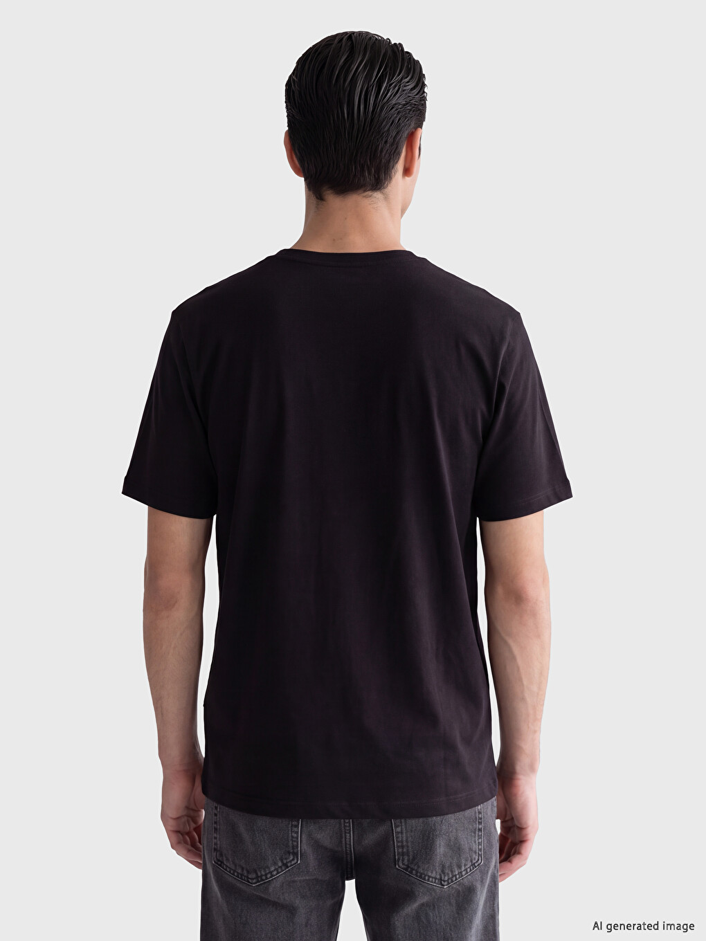 Crew Neck Jersey Men's T-shirt-2