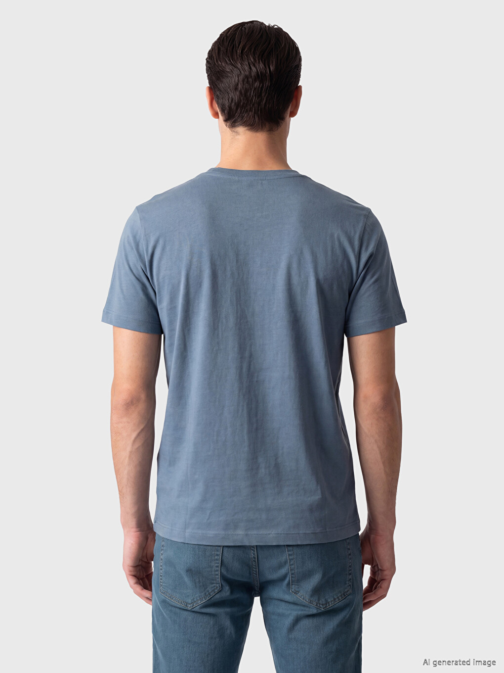 İndigo Regular Fit %100 Pamuk Erkek Tişört-2