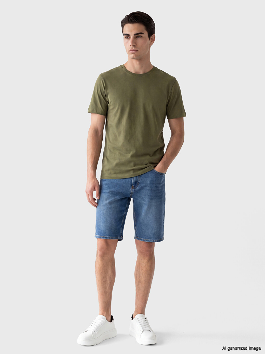 Regular Fit Thin Fabric T-shirt /03-1