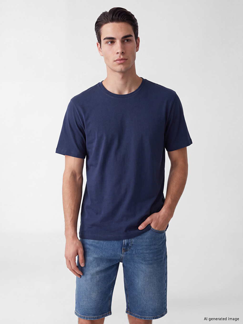 Regular Fit T-shirt Aus 100 % Baumwolle Für Herren