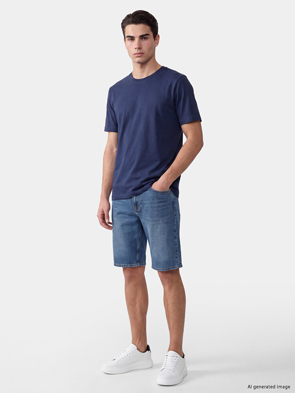 Regular Fit T-shirt Aus 100 % Baumwolle Für Herren-1
