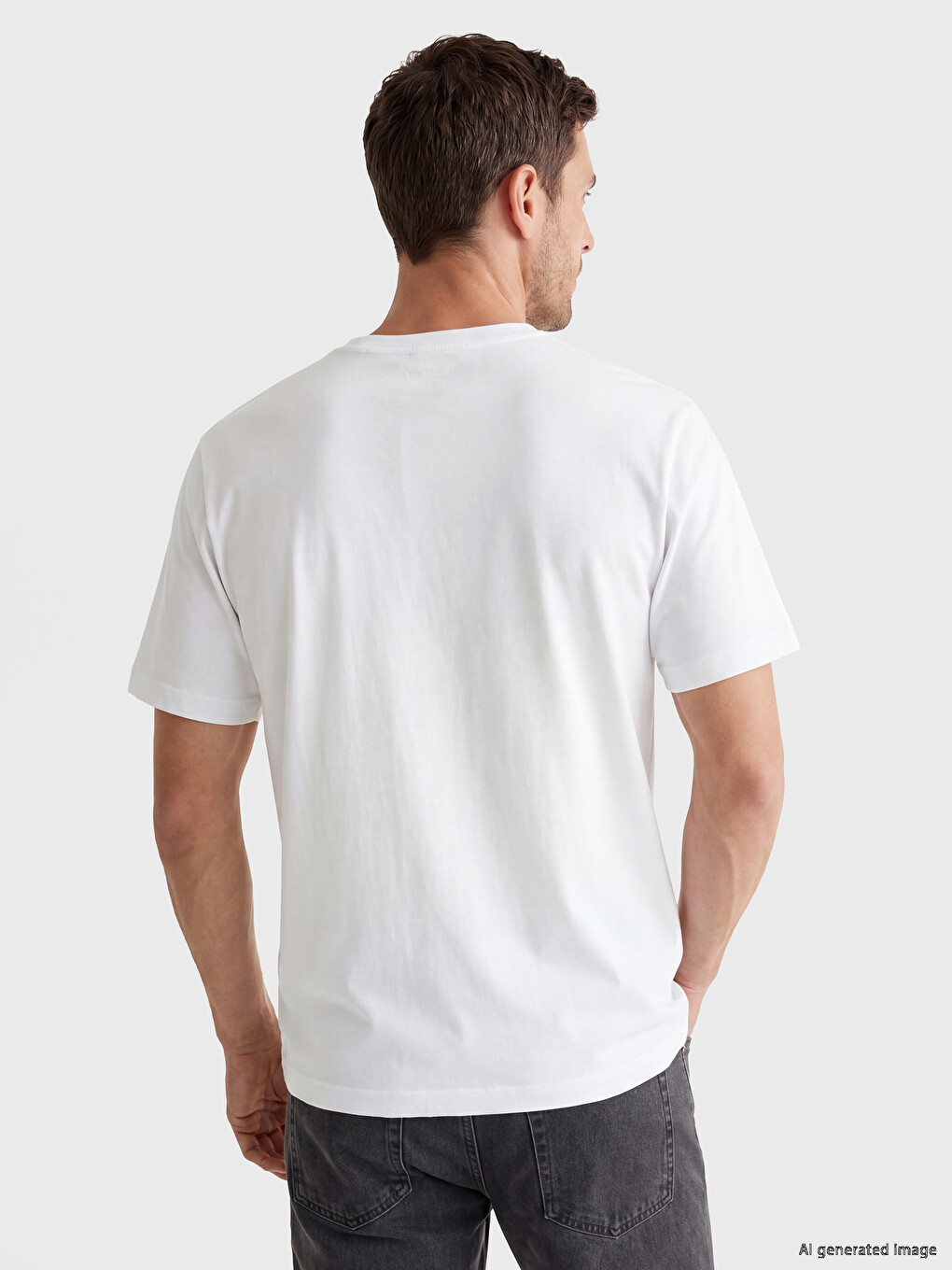 T-shirt Për Burra, Përshtatje E Rregullt, 100% Pambuk-2