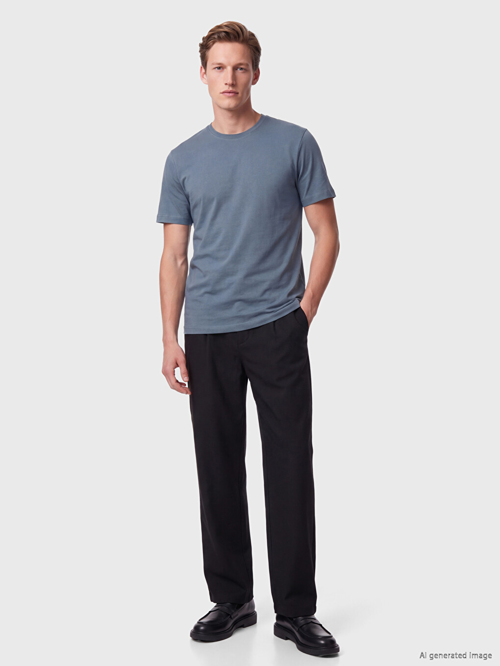 İndigo Regular Fit İnce Kumaş Tişört /03-1