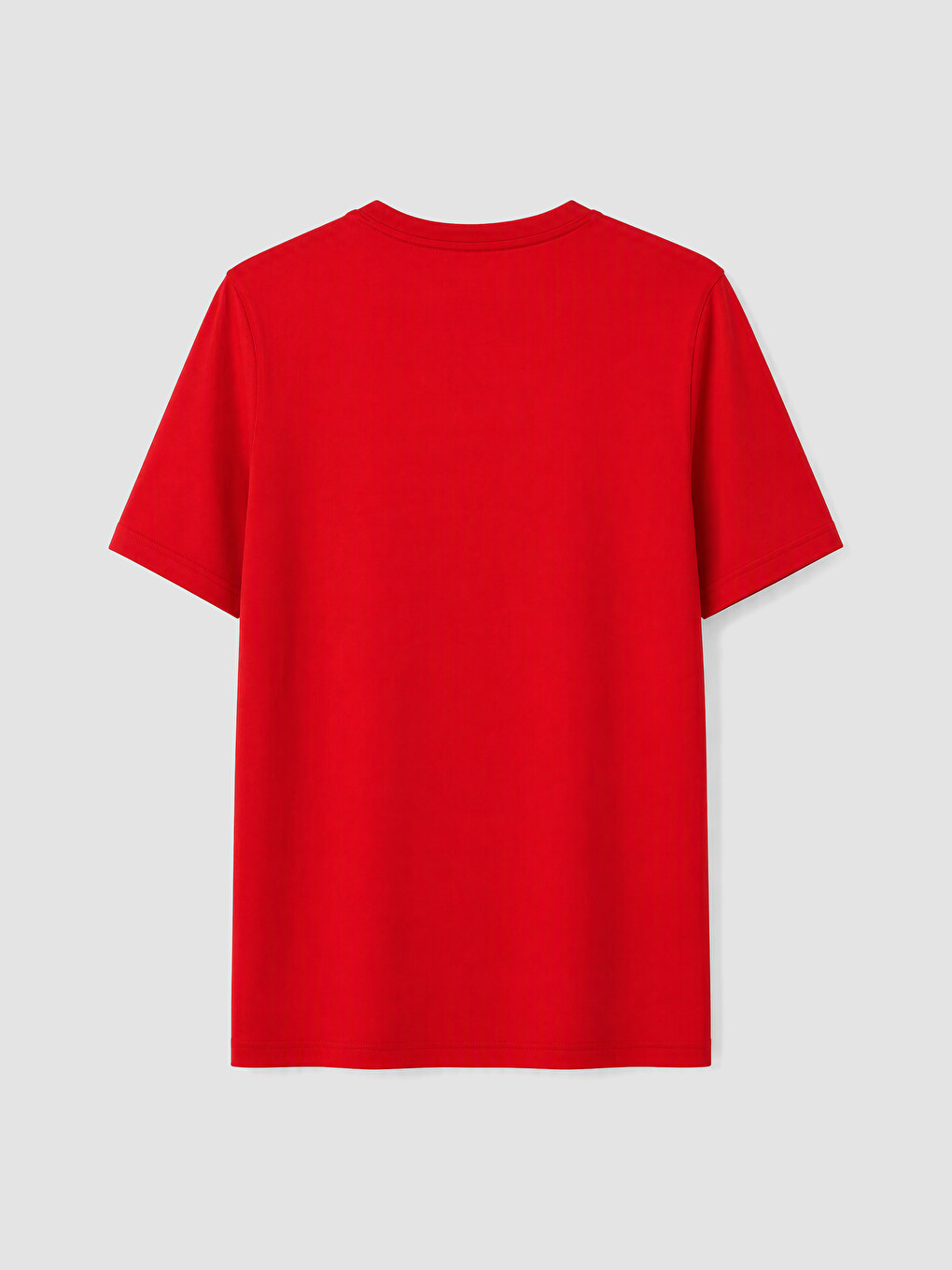 Kırmızı Regular Fit İnce Kumaş Tişört /03-5