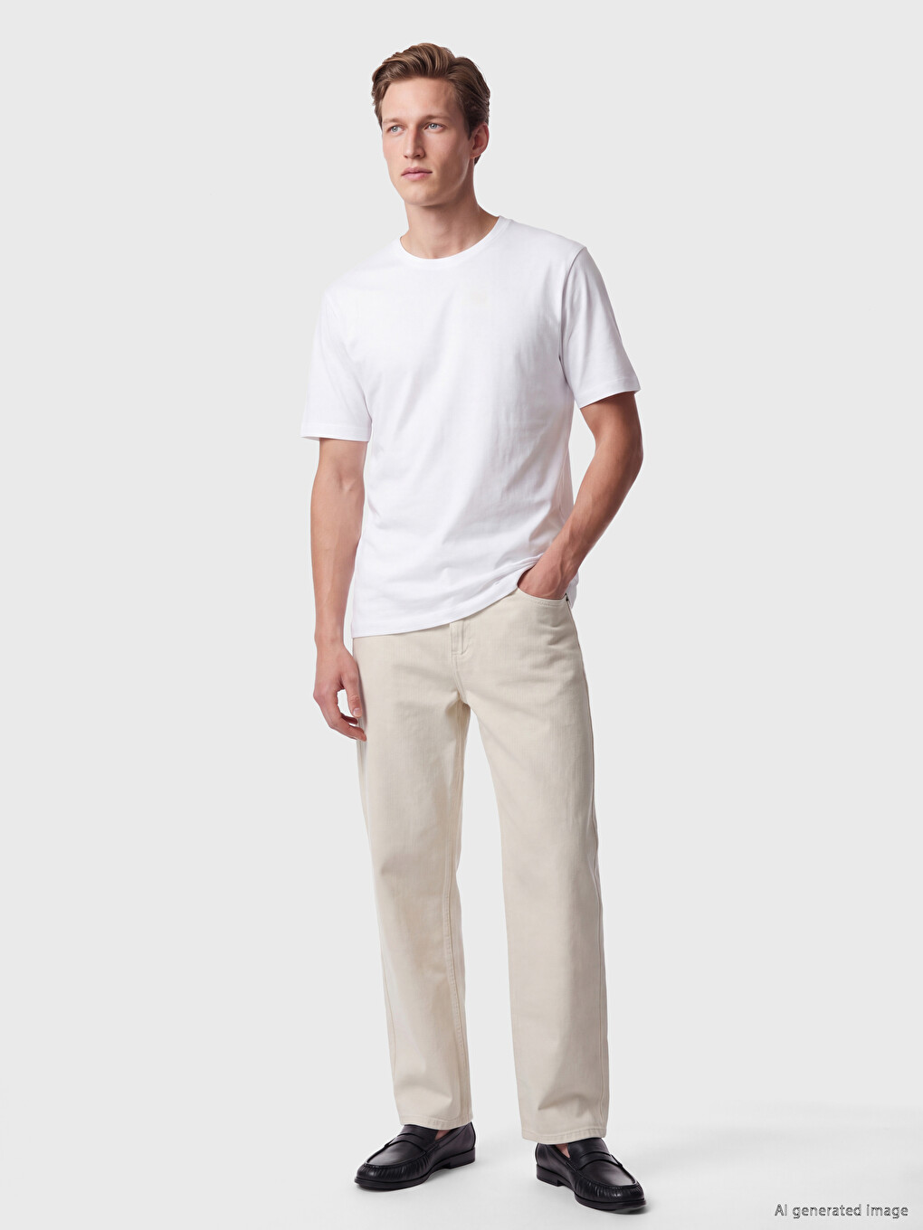 Regular Fit Thin Fabric T-shirt /03-1