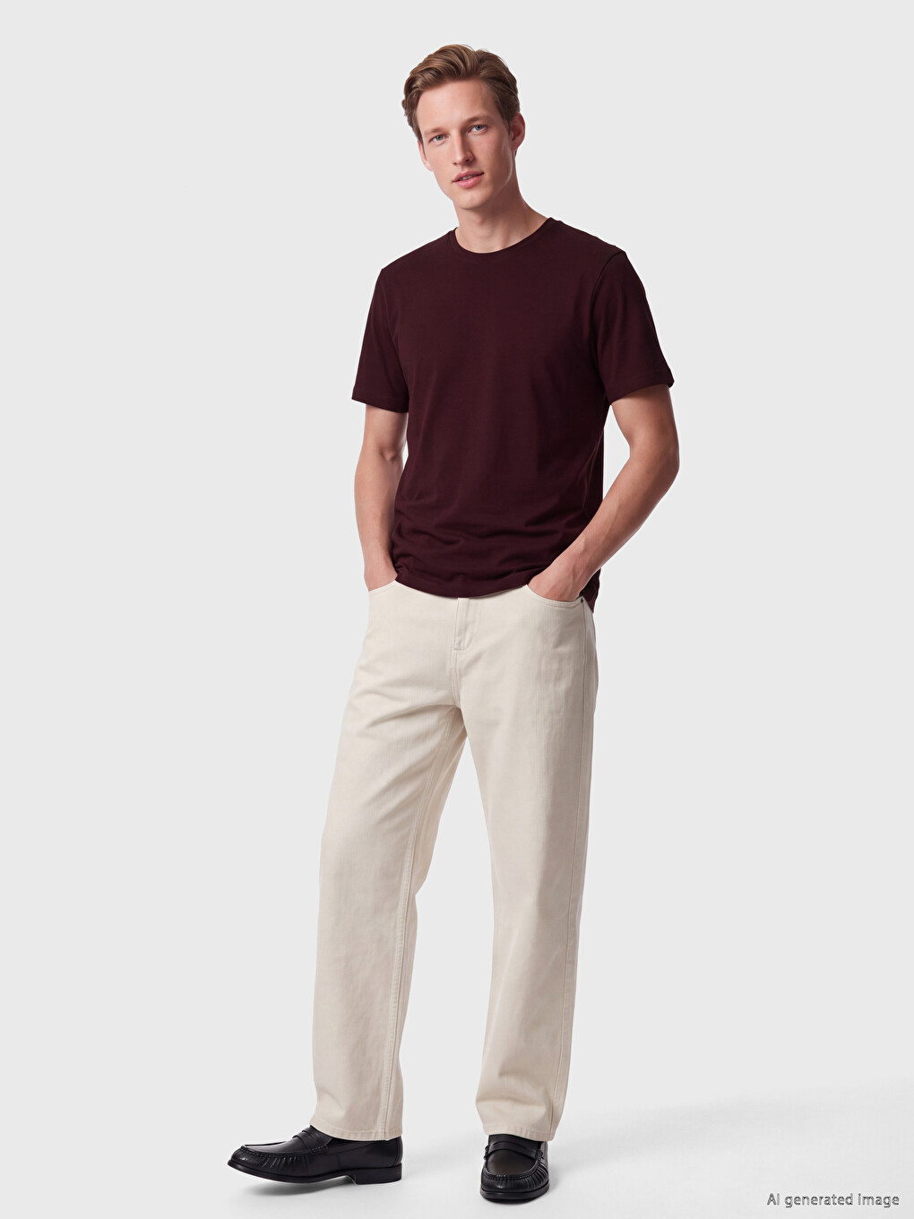 Regular Fit Thin Fabric T-shirt /03-3