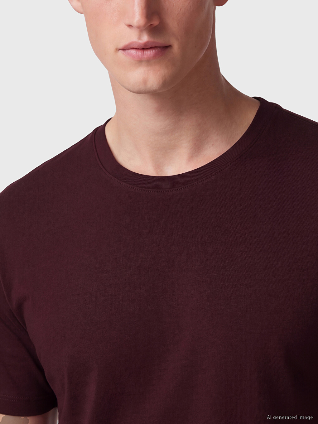 Regular Fit Thin Fabric T-shirt /03-4