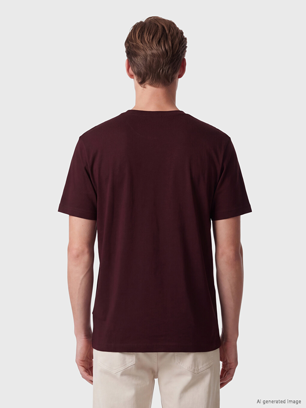 Regular Fit Thin Fabric T-shirt /03-5