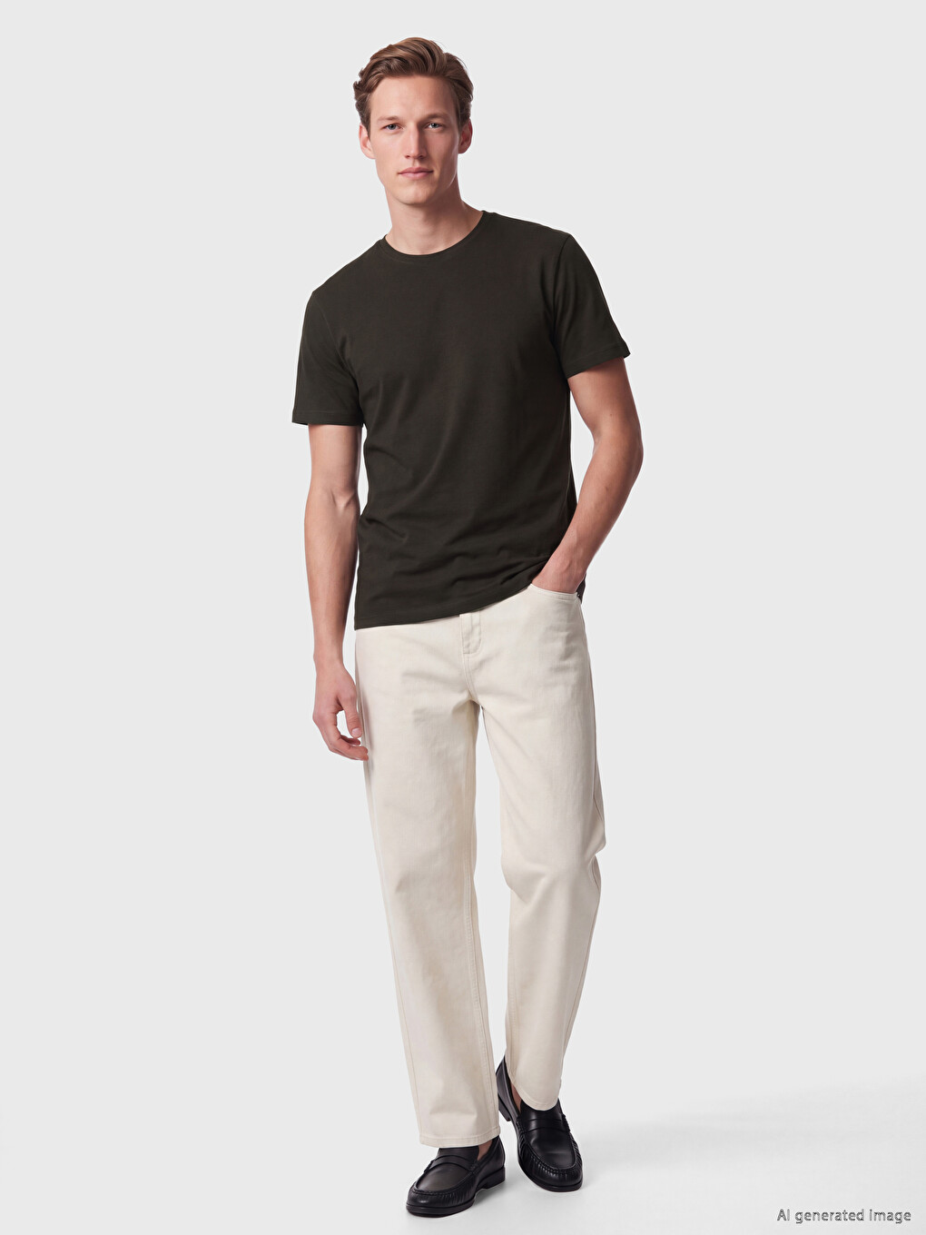 تي شيرت قماش رقيق Regular Fit /03-1