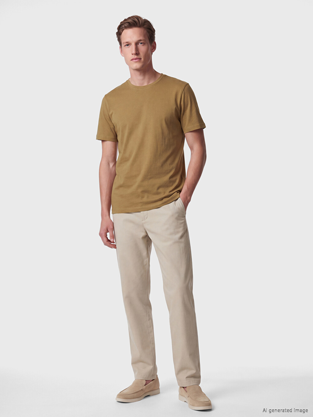 تي شيرت قماش رقيق Regular Fit /03-2