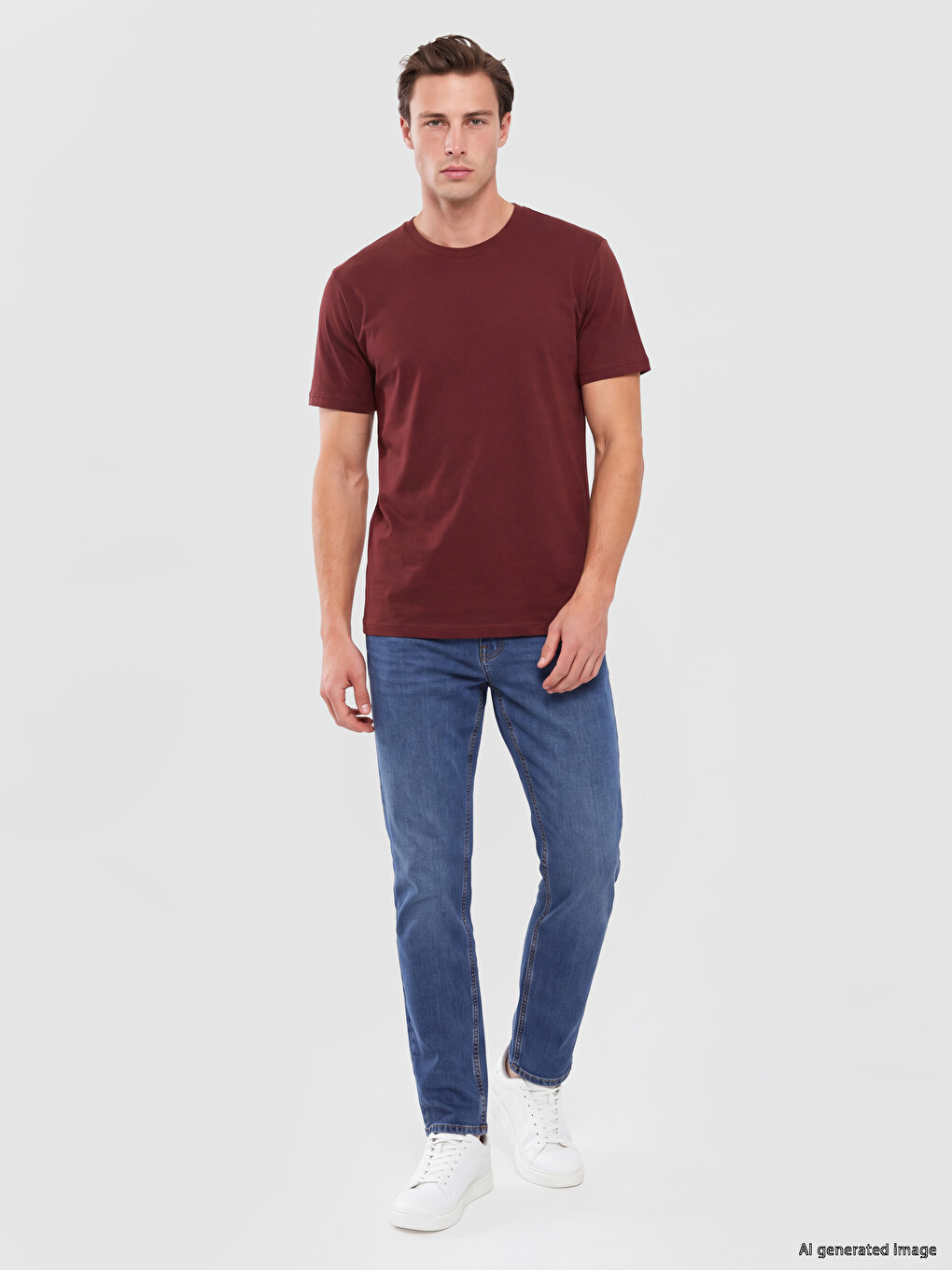 Crew Neck Interlock Men's T-shirt-1