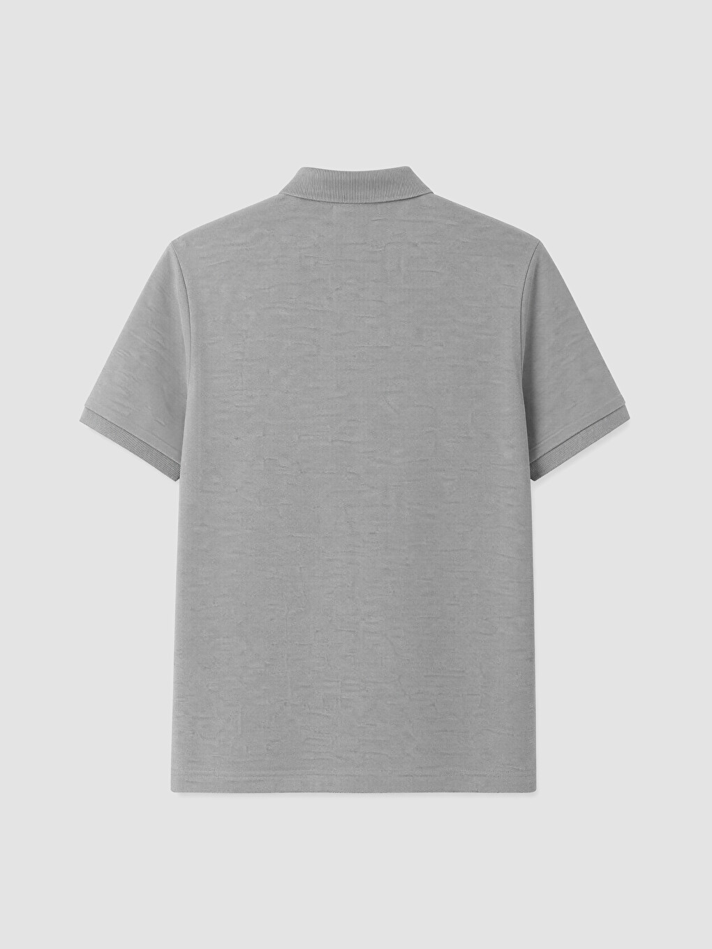 Gri Polo Yaka Pike Erkek Tişört-5