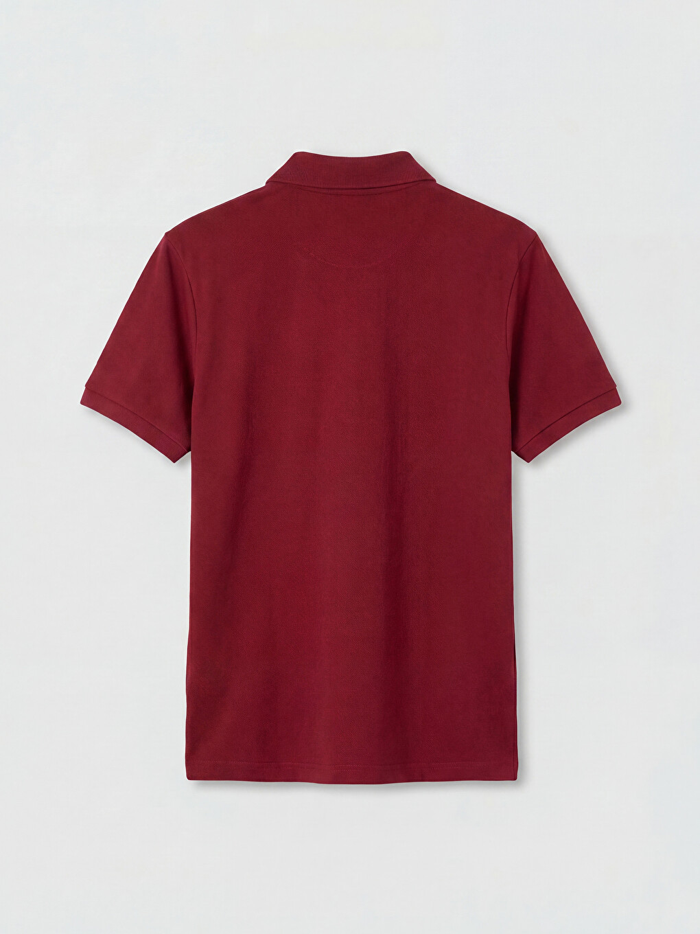 Bordo Polo Yaka Pike Erkek Tişört-5