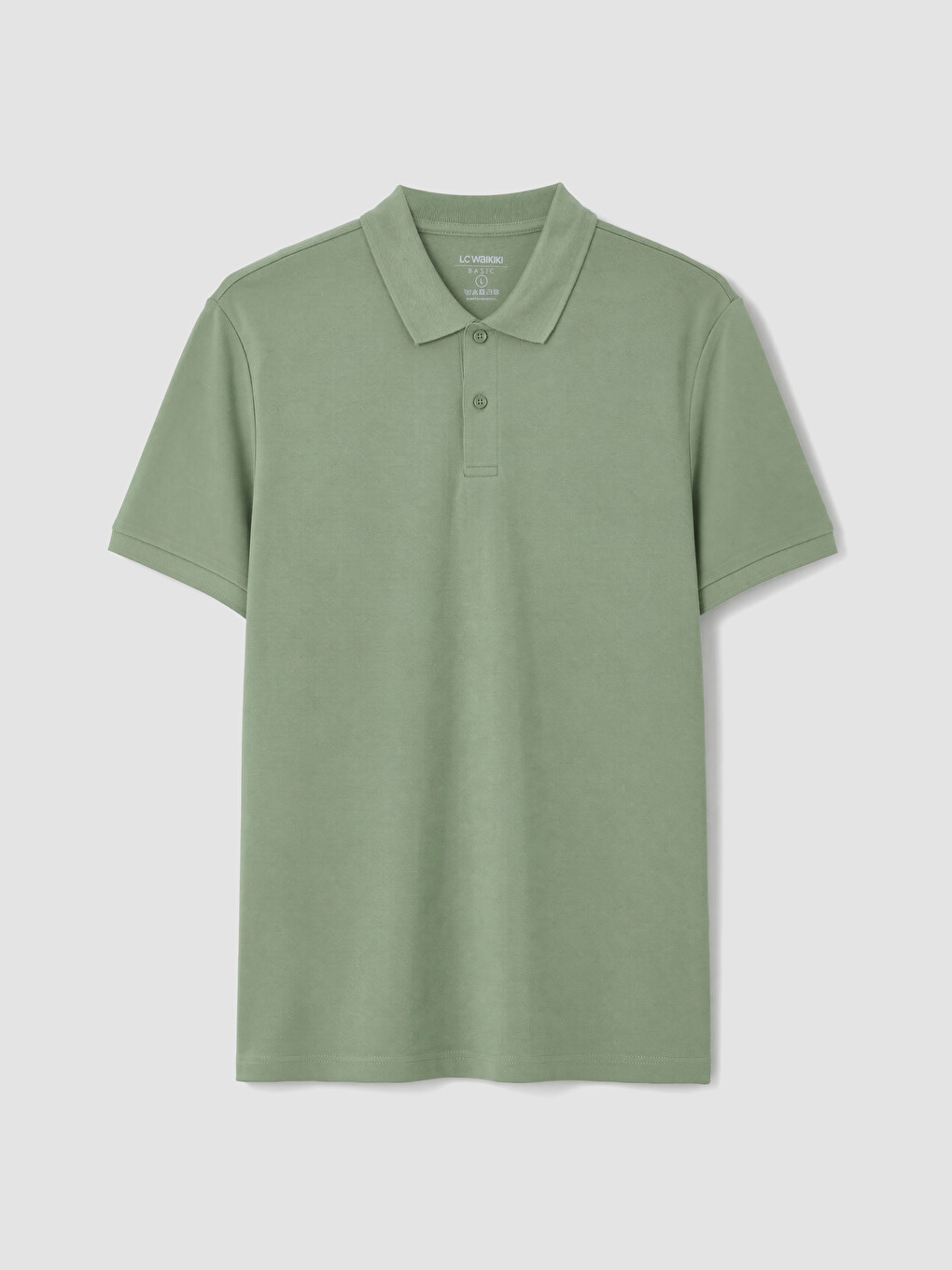 Polo Collar Pique Men's T-shirt-3