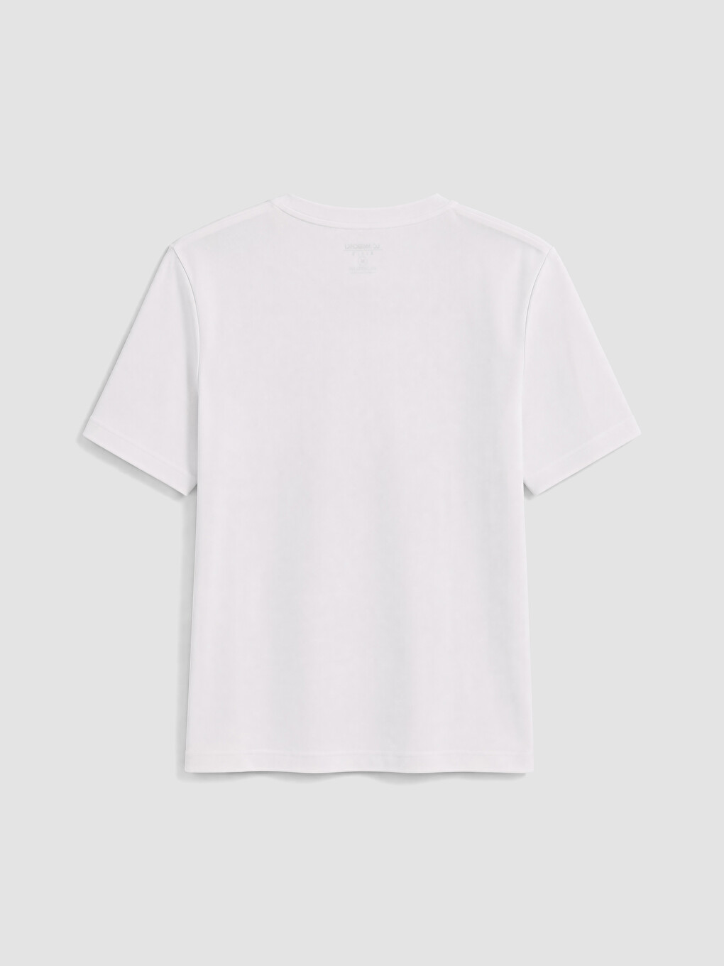 Beyaz Slim Fit Bisiklet Yaka Erkek Tişört-2