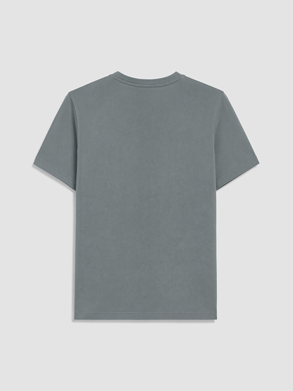 Yeşil Slim Fit Bisiklet Yaka Erkek Tişört-2