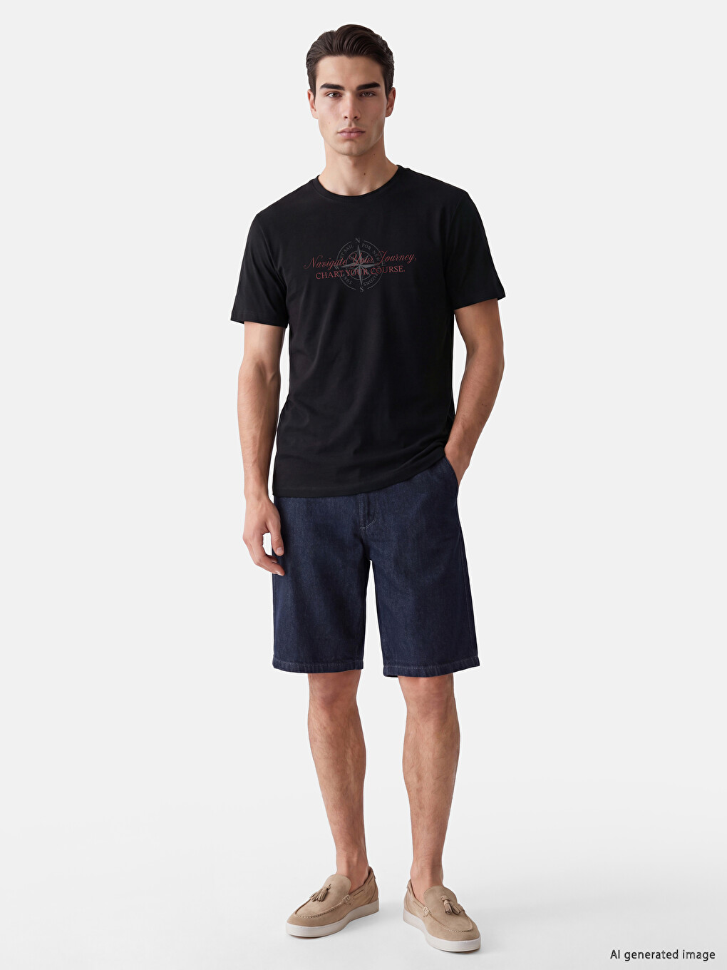 T-shirt Noir Homme-1