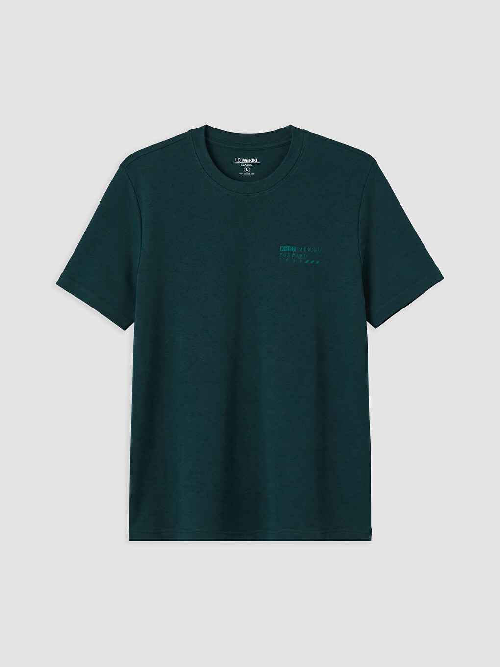 Mashkull Jeshile Petroli T-shirt-4