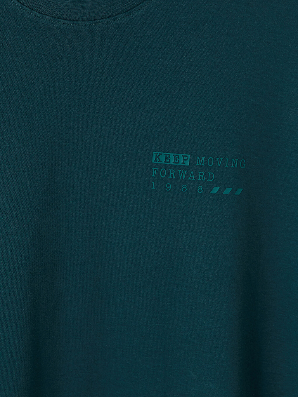 Mashkull Jeshile Petroli T-shirt-6