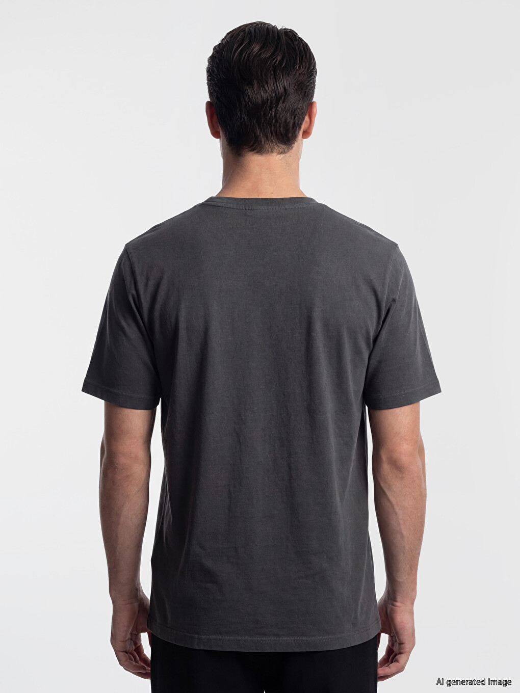 Bluzë Me Jakë Të Rrumbullakët E Stampuar Për Burra T-shirt-3