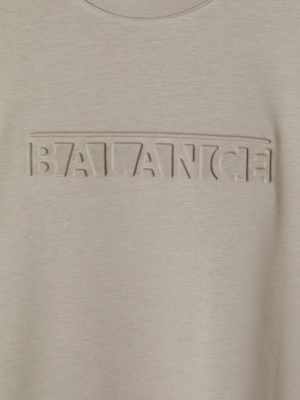 Bej Bisiklet Yaka Kabartma Baskılı Erkek Sweatshirt-5