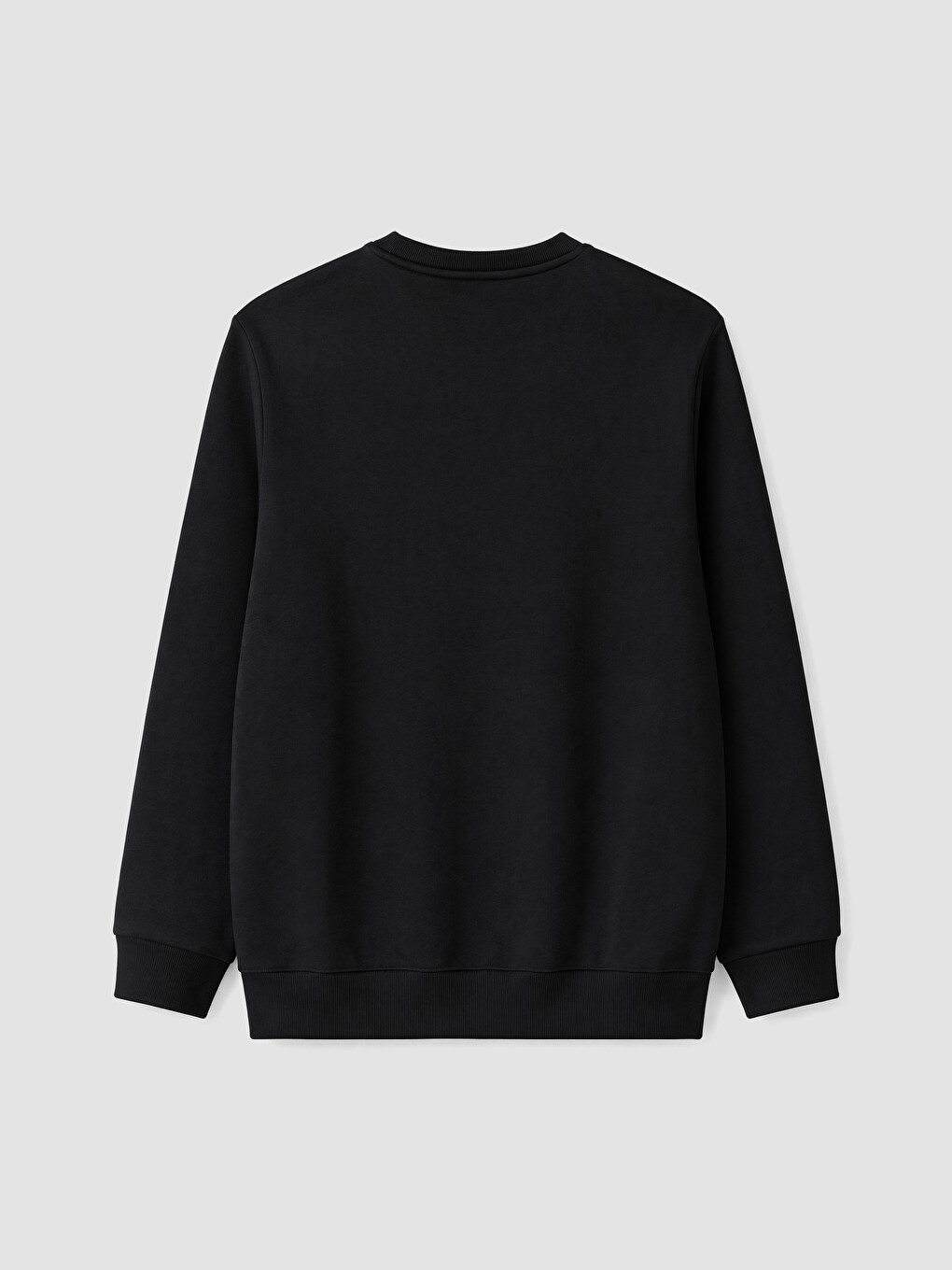 Bisiklet Yaka Baskılı Erkek Sweatshirt-2