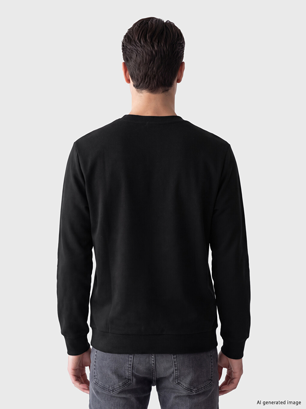 Bedrucktes Sweatshirt Mit Rundhalsausschnitt Für Herren-3