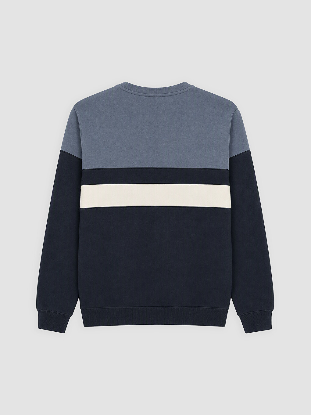 Crew Neck Men's Thick Sweatshirt-1