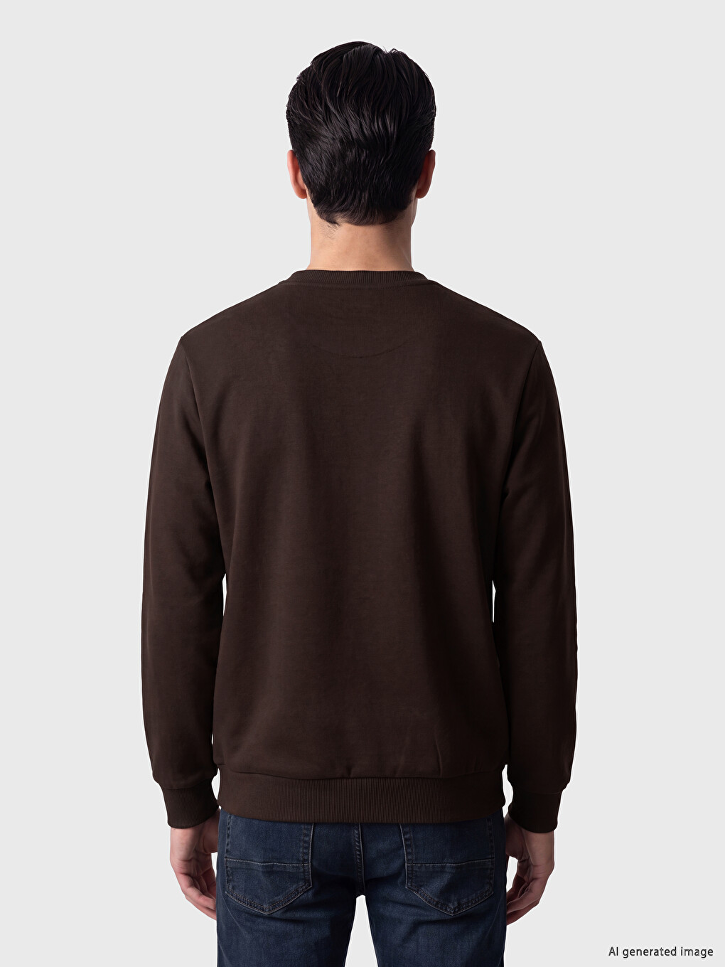 Man Brown Sweatshirt-2