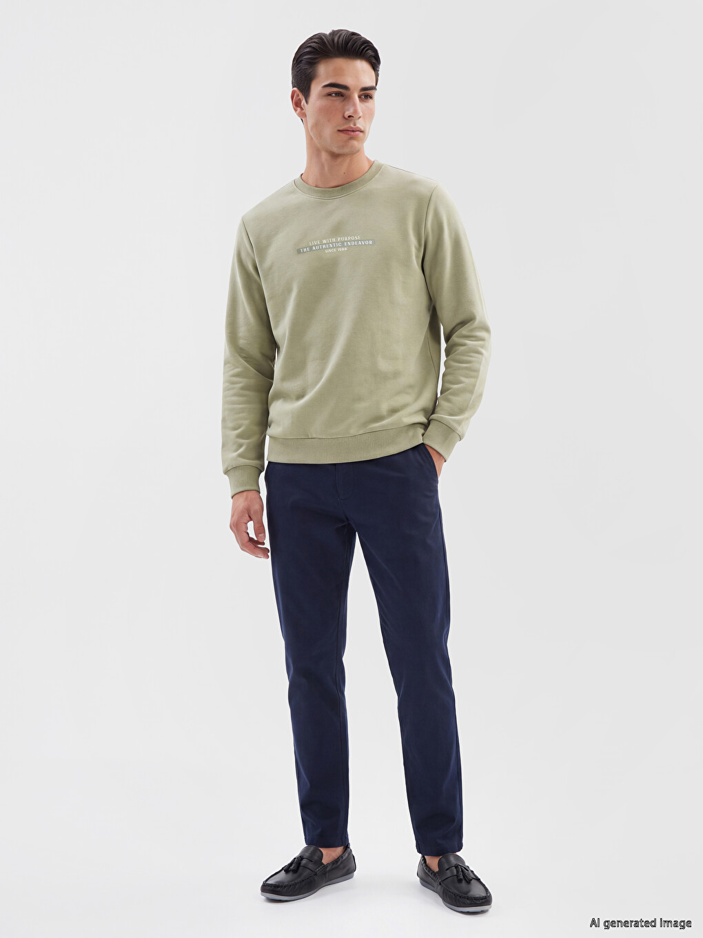 Man Green Sweatshirt-1