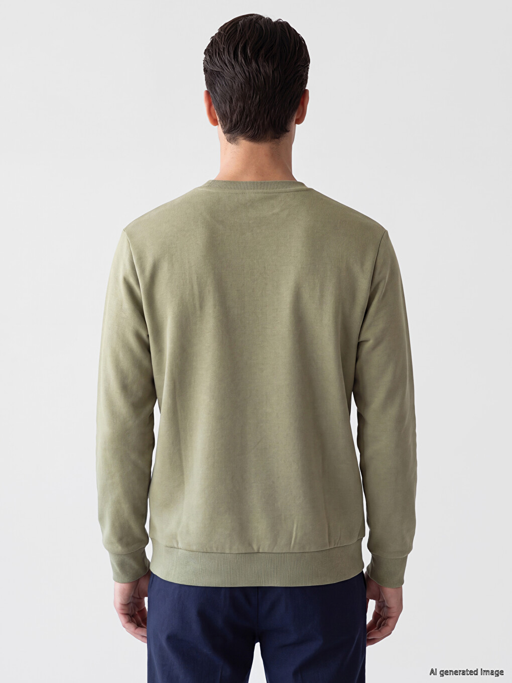 Man Green Sweatshirt-3