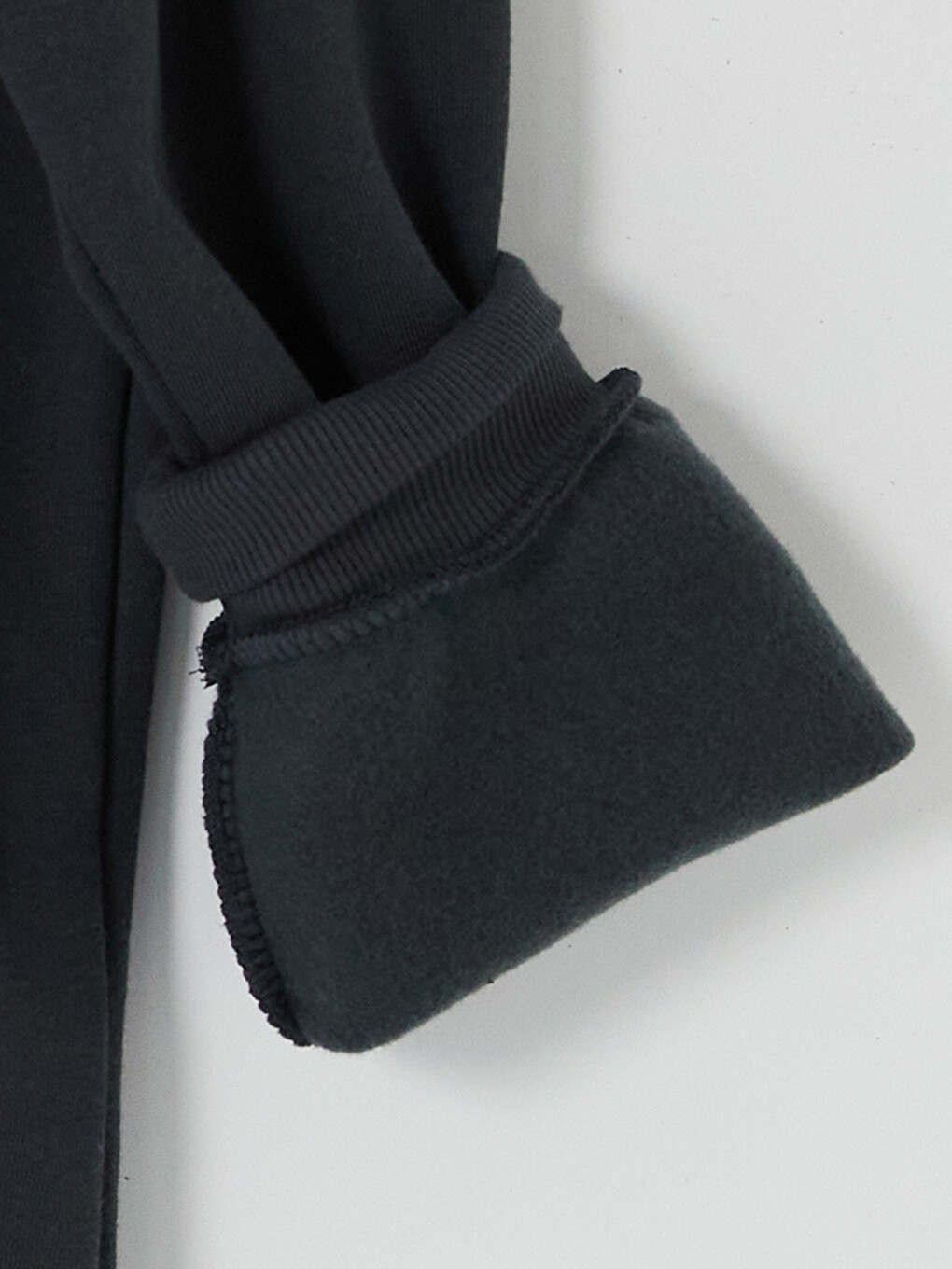 Antrasit Bisiklet Yaka Baskılı Erkek Sweatshirt-4