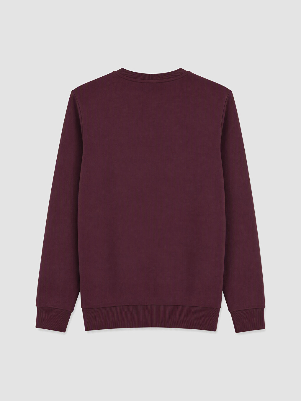 Mürdüm Baskılı Erkek Kalın Sweatshirt-6