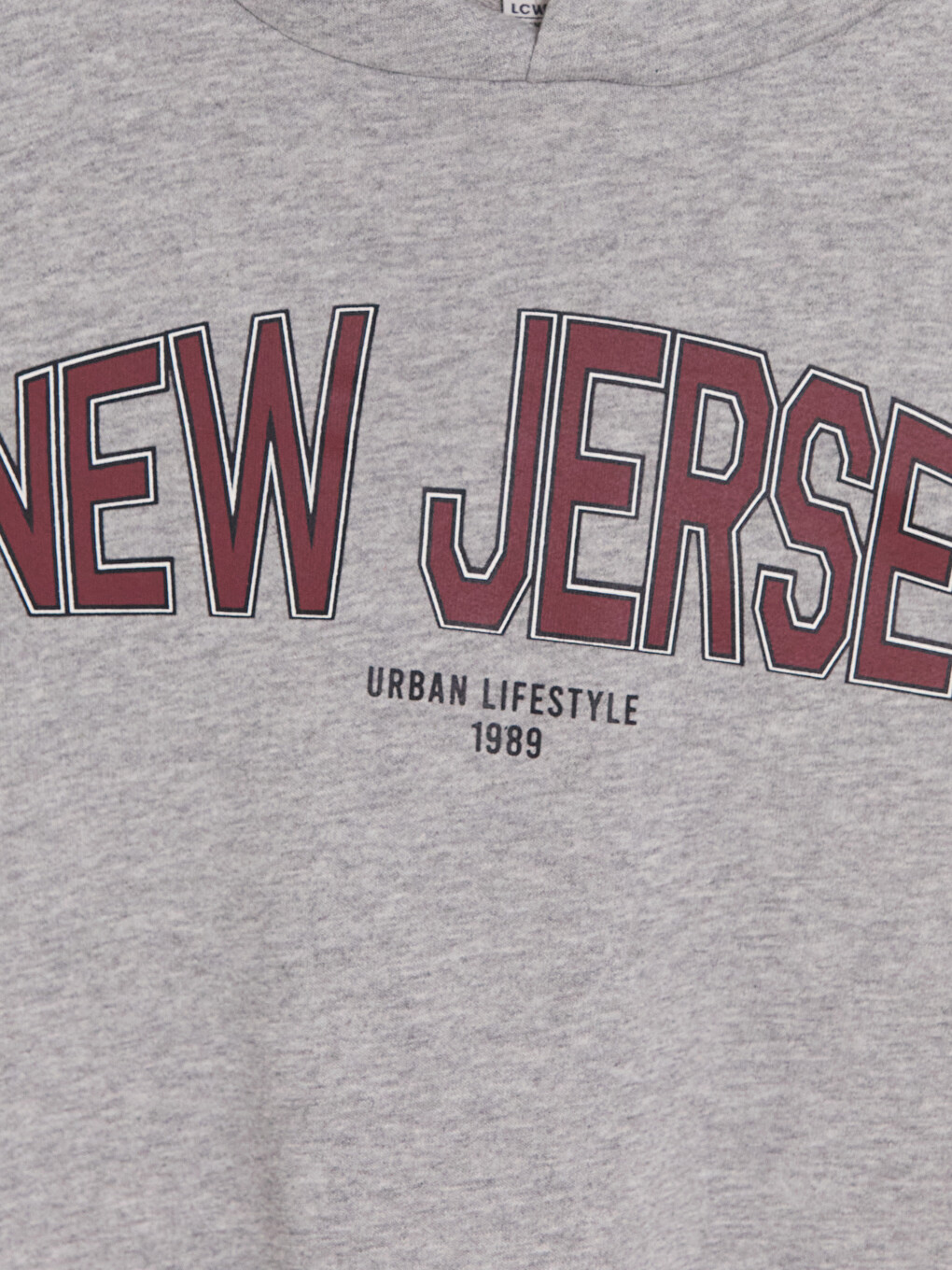 Gri New Jersey Baskılı Erkek Çocuk Sweatshirt-1