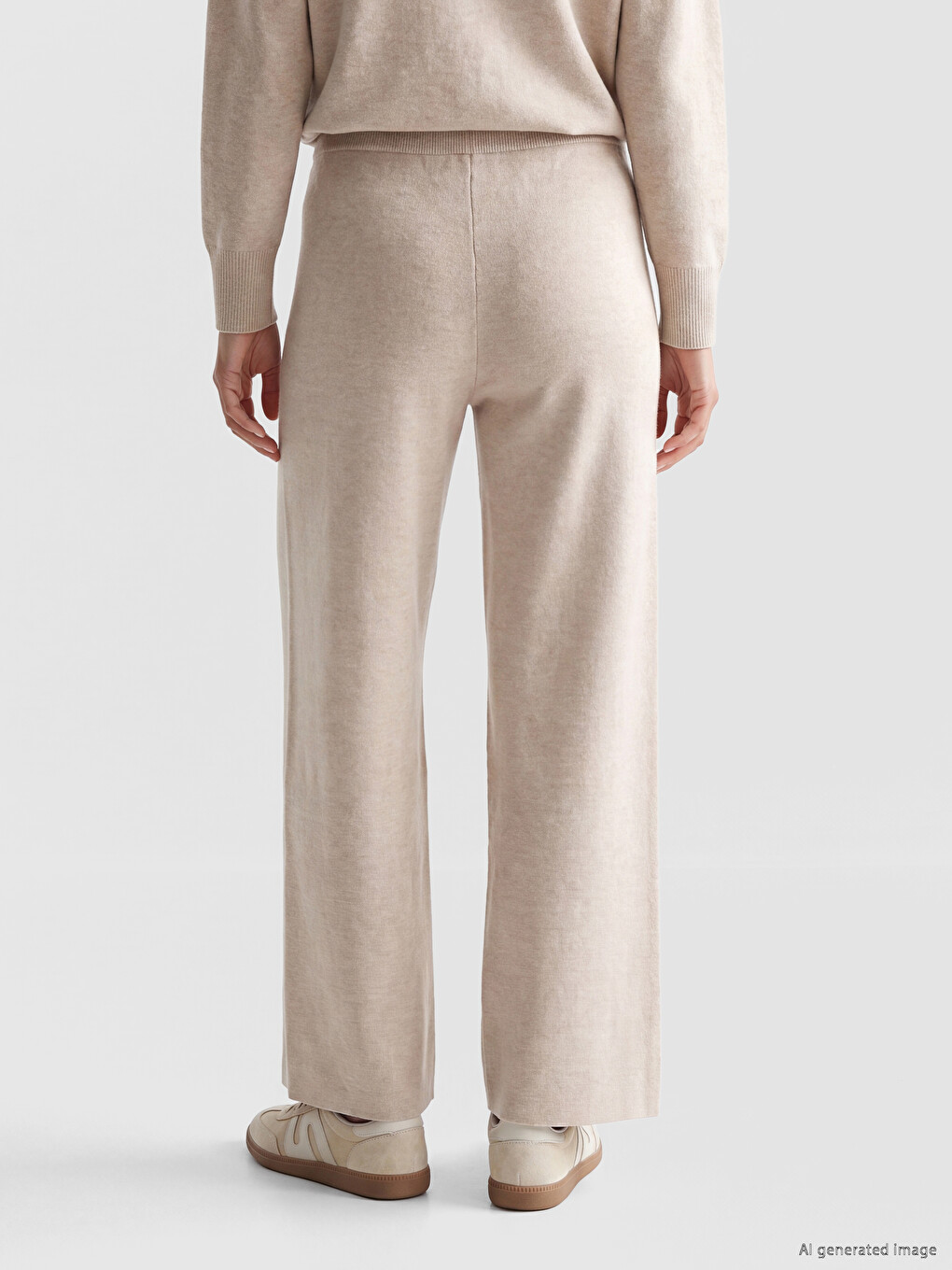 Woman Beige Trousers-3