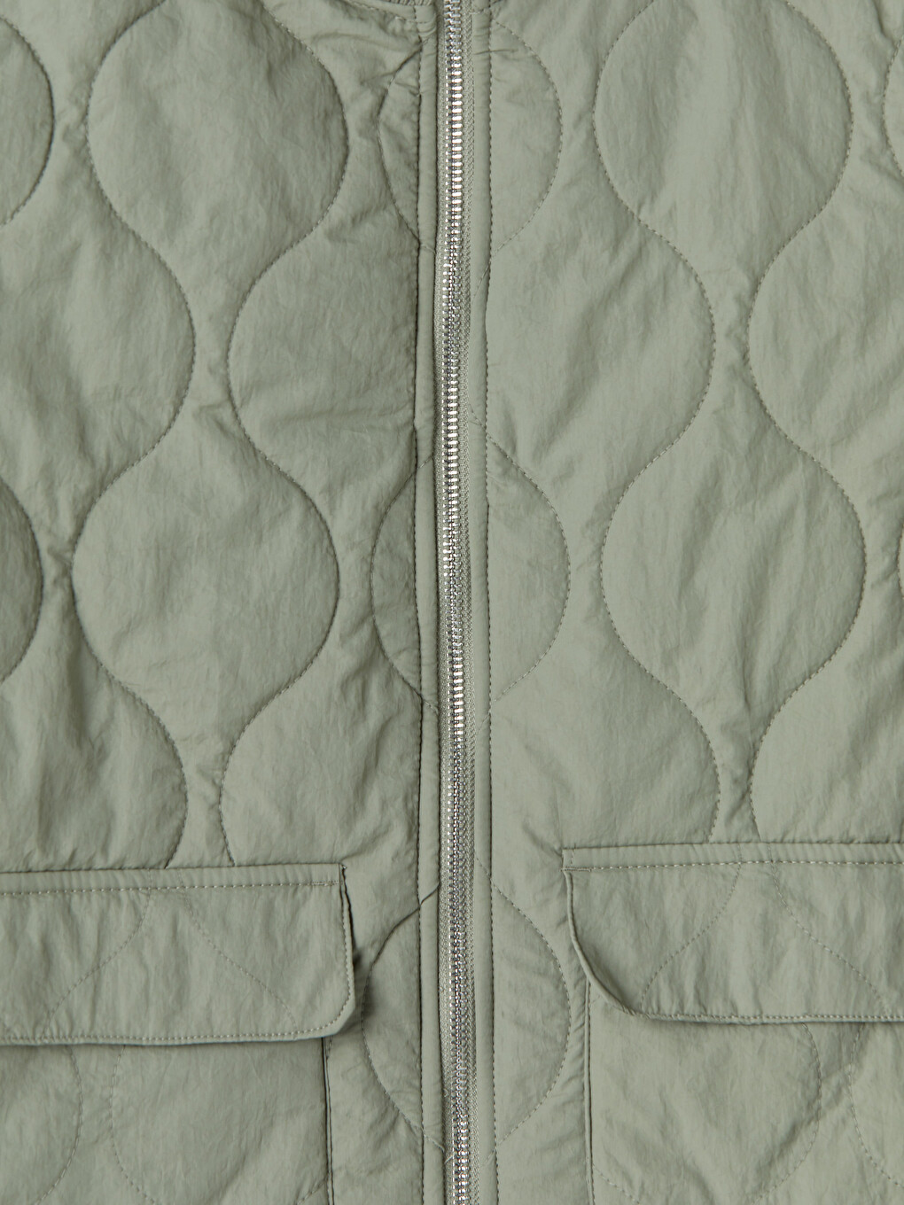 Mock Neck Quilted Women's Jacket-7
