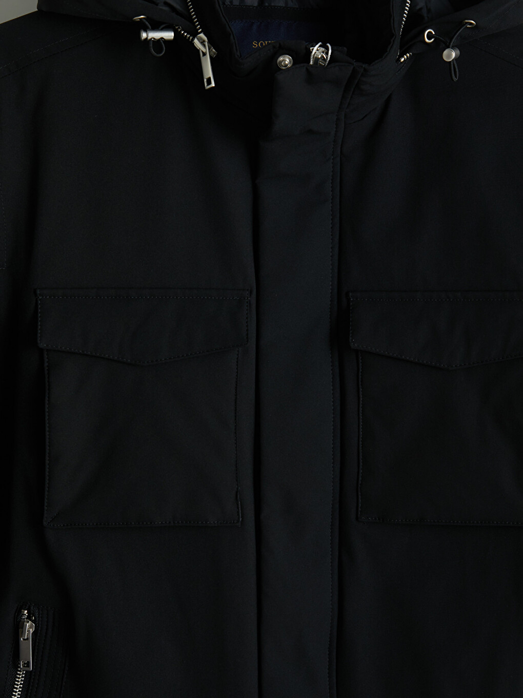 Standard Fit Hooded Men's Coat-8