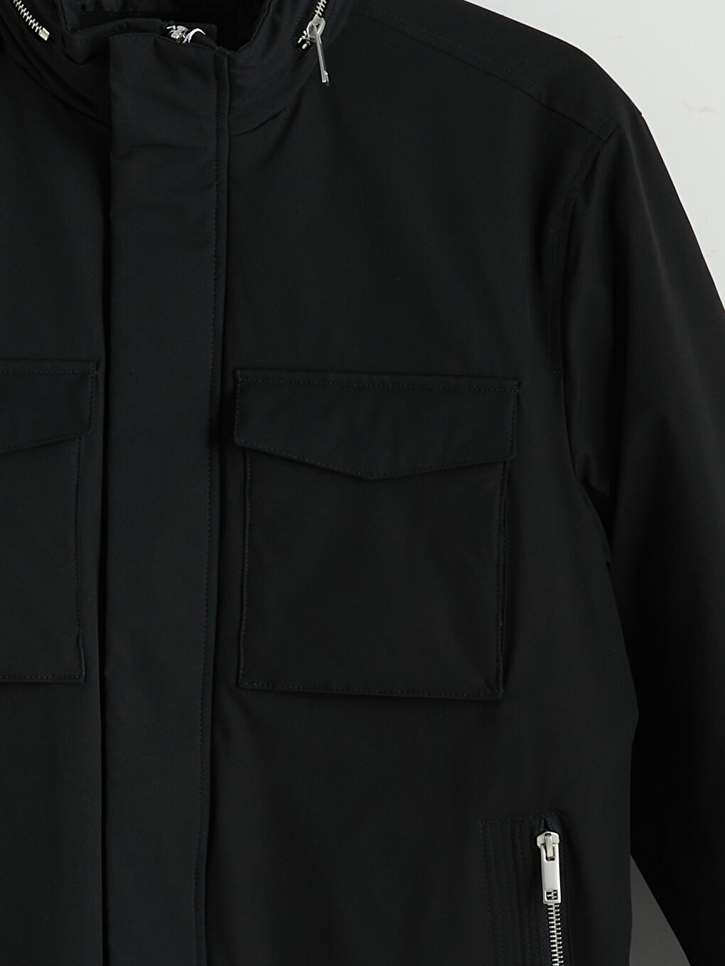 Standard Fit Hooded Men's Coat-9