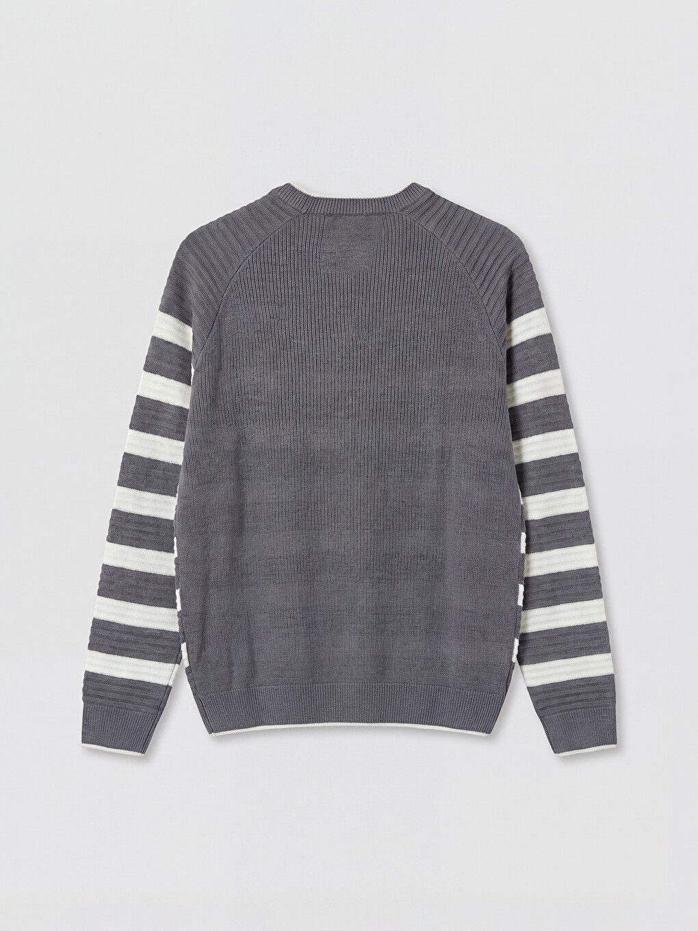 Crew Neck Striped Men's Knitwear Sweater-5