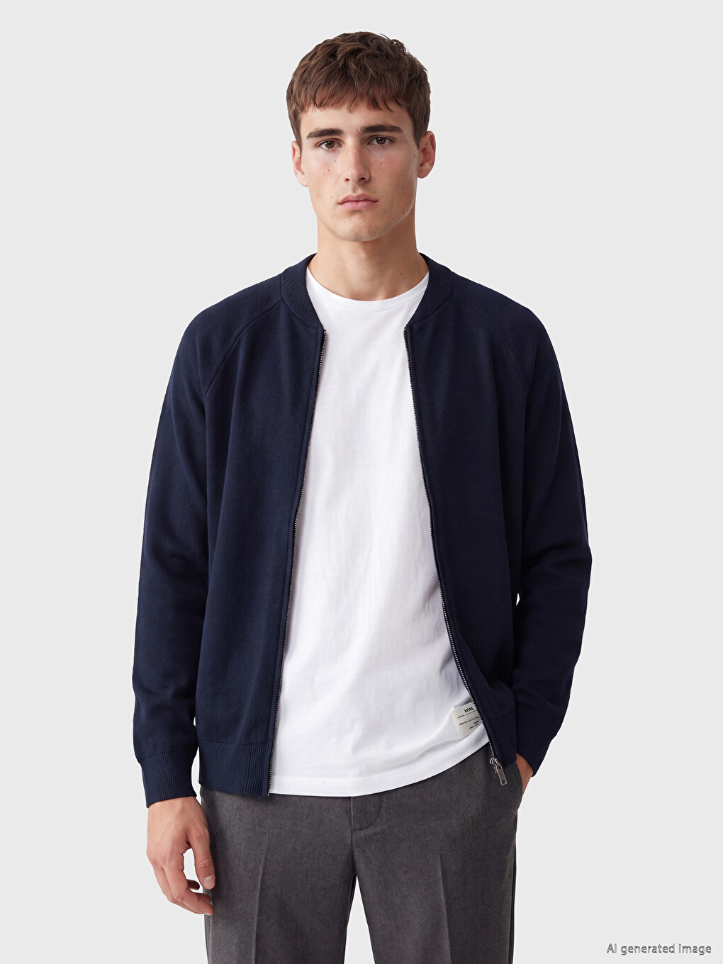 Mann Dunkelblau Cardigan