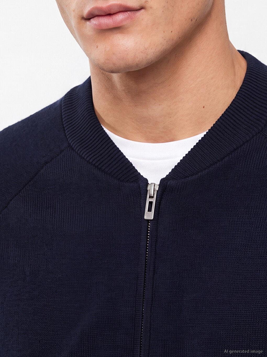 Mann Dunkelblau Cardigan-2