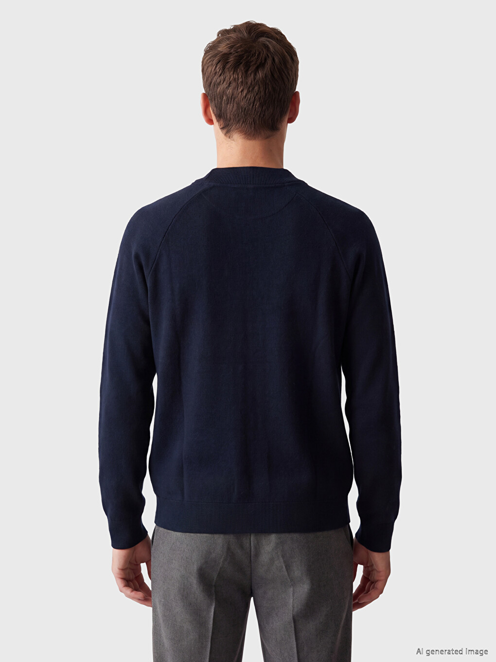 Mann Dunkelblau Cardigan-3