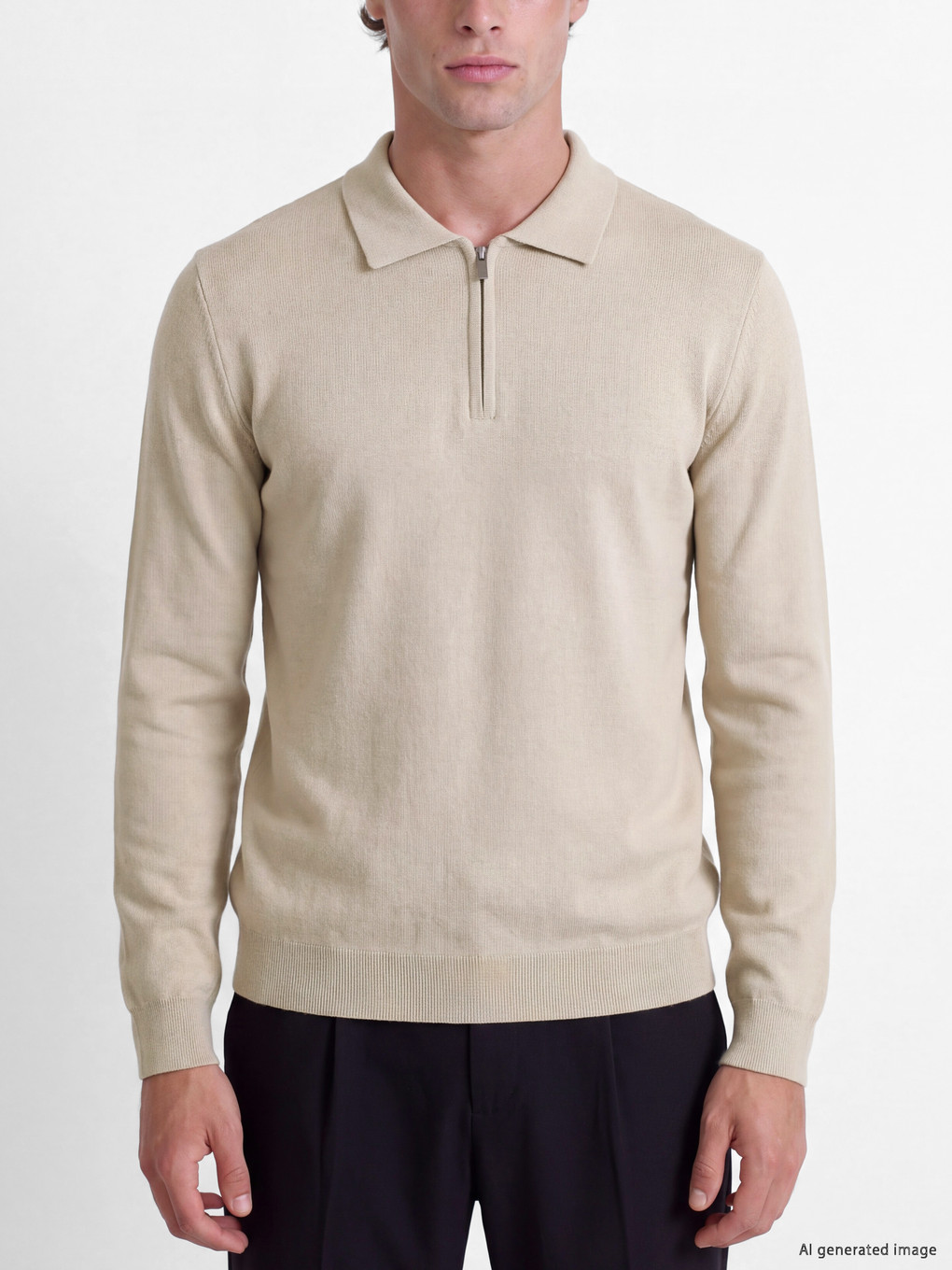 Polo Collar Men's Knitwear Sweater-2
